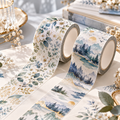 LUEBMYQ™ Quiet Grove Washi Tape Duo — Nature Botanical Decorative Tape, 10 m Craft Tape Set for Journaling & Scrapbooking